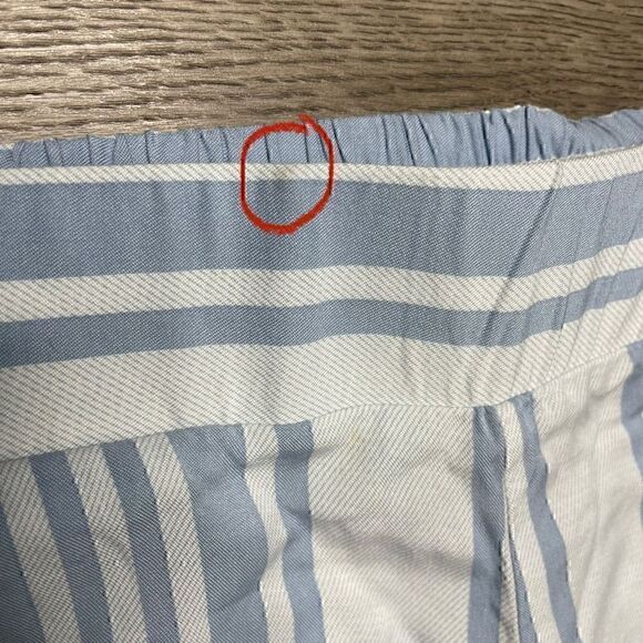 Torrid Stripe Cotton Crop Lounge Sleep Pants Size 1 Loose Fitting Wide Leg - Picture 2 of 9